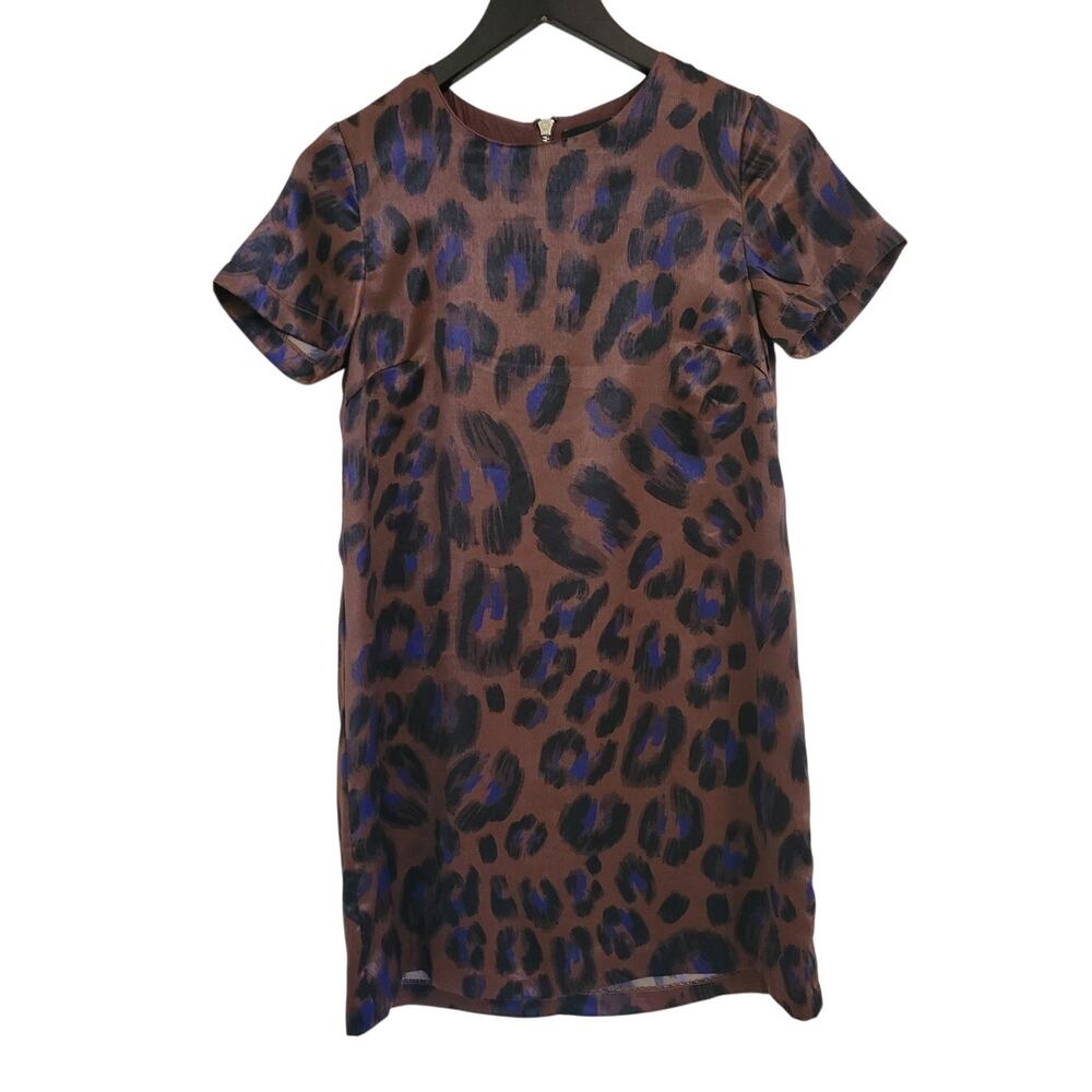 Vici Leopard Print Shift Dress Night Out Cocktail Sz S